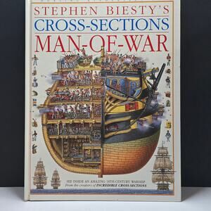 Stephen Biesty Cross Sections Man-Of-War HC 1993 DK Oversize Maritime Book